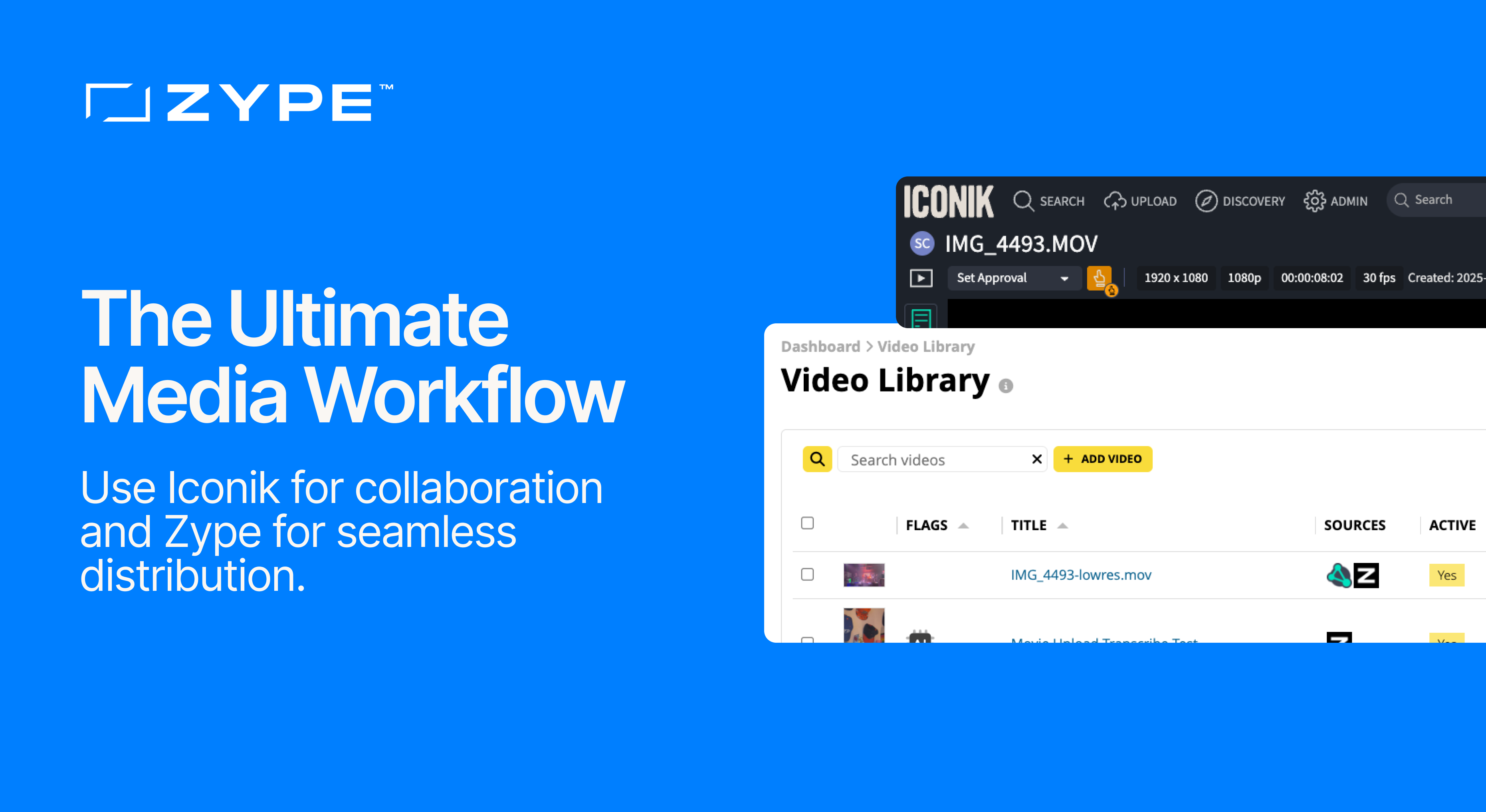 The Ultimate Media Workflow: Iconik for Collaboration, Zype for ...